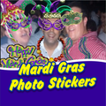 Funniest Mardi Gras Photo Stickers New Collection
