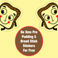 Go Sms Pro Pudding & Bread Stick Stickers For Edit