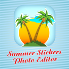 Hot Summer Vacation Stickers Photo Editor For Pics icône