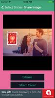 Love Photo Booth HD Stickers For Romantic Weather capture d'écran 1
