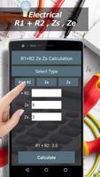 R1+R2 Zs and Ze Calculator - Electrical R1+R2 Zs পোস্টার