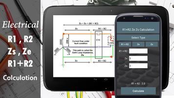 R1+R2 Zs and Ze Calculator - Electrical R1+R2 Zs ảnh chụp màn hình 3