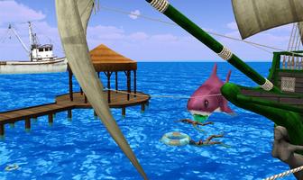Permainan Shark Attack  Beach screenshot 1