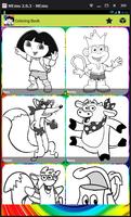 Coloring Game For Dora - Draw poster