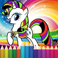 Coloring little pony princess imagem de tela 2