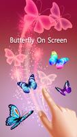 Butterfly on Screen : Butterflies Flying Affiche