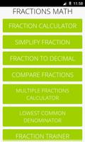 Fractions mathématiques Pro Affiche