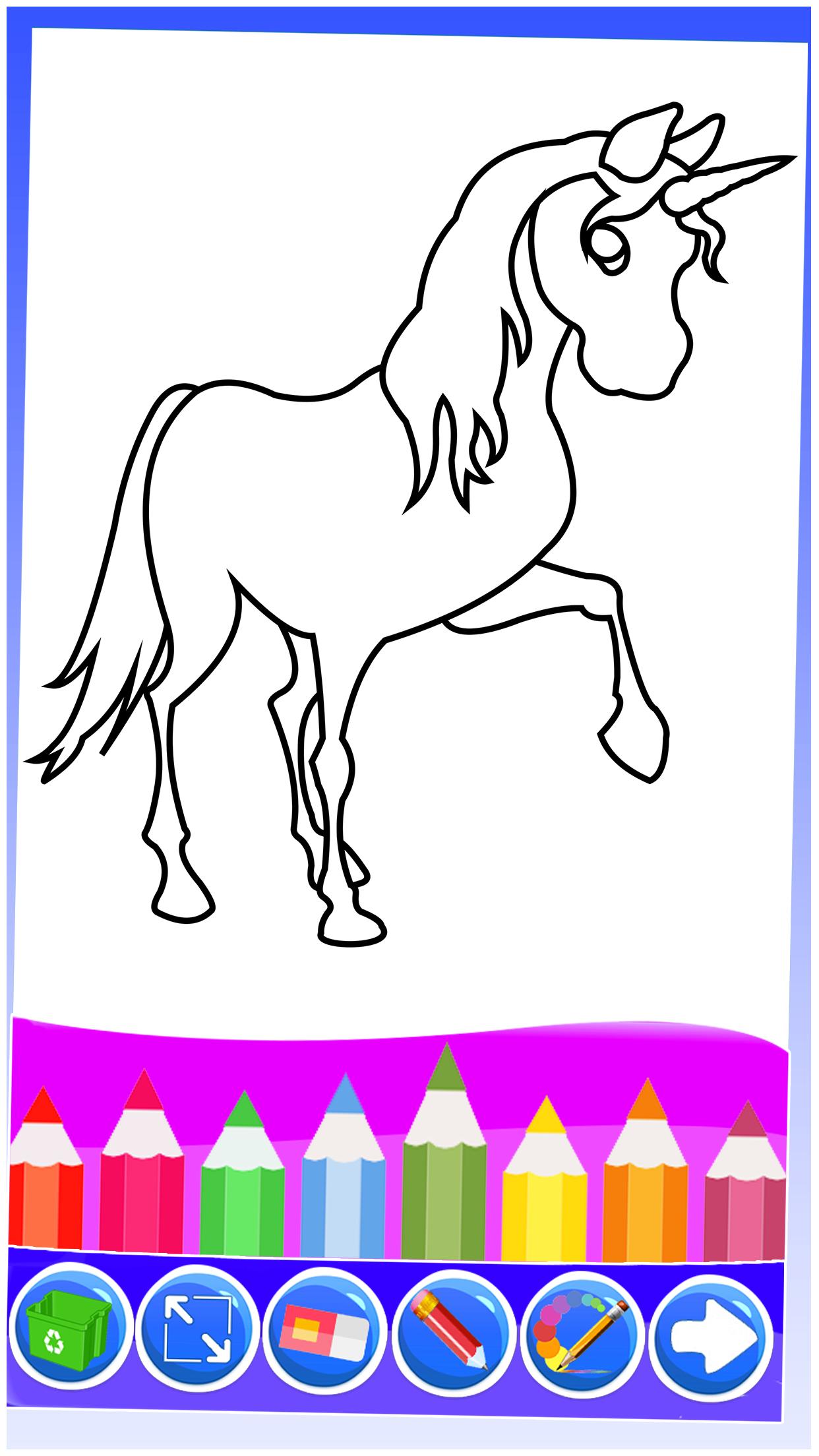 Unicorn Coloring Pages: Kids Coloring & Drawing Android के लिए APK ...