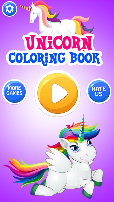 unicorn coloring pages kids coloring drawing for android apk