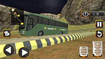Coach Bus Driving Simulator US Army Transporter 3D capture d'écran 3