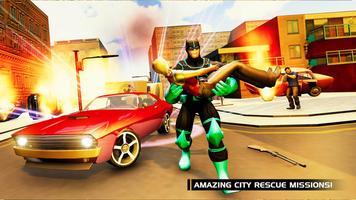 Black Superhero Panther Crime City : Gangster Hunt 海報