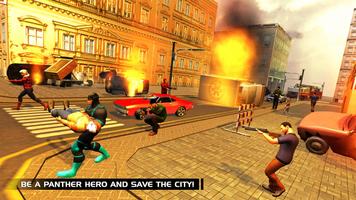 Black Superhero Panther Crime City : Gangster Hunt скриншот 2