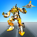 Robot de avión War City Rescue APK