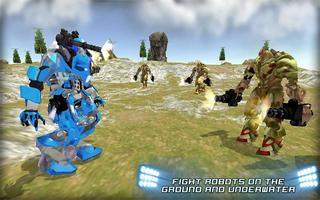 Futuristic Robot Shark Robot Transformation Game screenshot 1