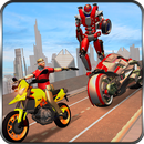 Multi Robot Police Bike Criminal Gangster Chase APK
