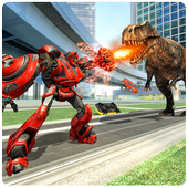 Robot vs Dinosaur Rampage Monster Hunting Games icon