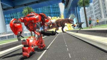 Robot vs Dinosaur Rampage Monster Hunting Games capture d'écran 2