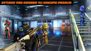 Prison Escape Robot Transforming Free Action Games capture d'écran 2