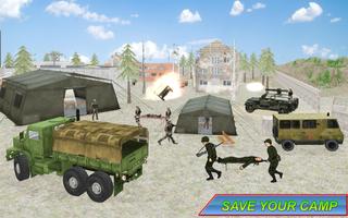 Army Rescue Mission Military Truck 3D: Zone de gue capture d'écran 2