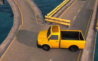 Impossible Crossing Broken Bridge Car Driving Game imagem de tela 2