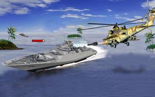 برنامه‌نما Gunship Heli Air Battle 3D عکس از صفحه