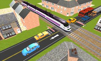 Railroad crossing 3D: Train Driving simulation2018 poster