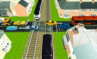 Railroad crossing 3D: Train Driving simulation2018 screenshot 1