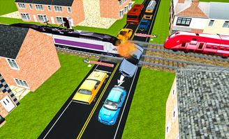 Railroad crossing 3D: Train Driving simulation2018 screenshot 2