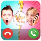 Fake Call from Sis vs Bro Prank icône