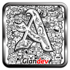 Doodle Letters Art icon