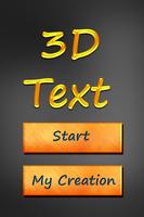 My Name 3D Text poster