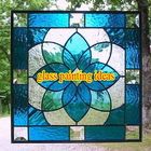 glass painting ideas آئیکن