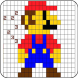 PixelArt by number coloring book