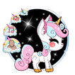 Glitter Galaxy Cute Rainbow Theme