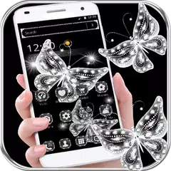Diamond butterfly Theme APK download