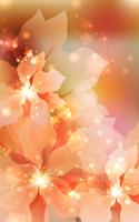 ⊑ Glitter Love & Glowing Flowers Wallpaper HD Affiche