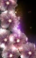 ⊑ Glitter Love & Glowing Flowers Wallpaper HD capture d'écran 2