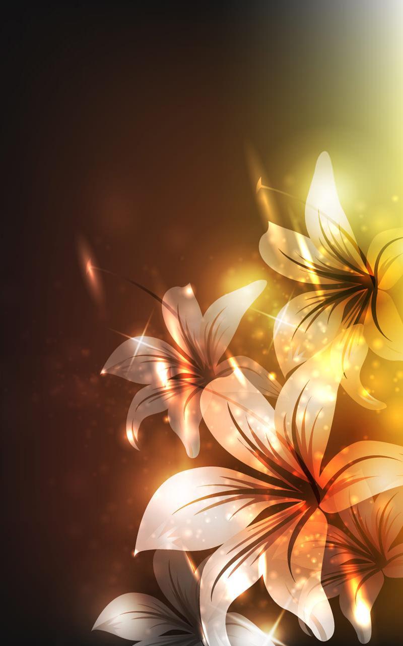 Glitter Love Glowing Flowers Wallpaper Hd For Android Apk Download