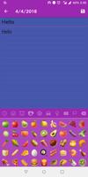 Glitter iOS™ emoji Pack for Secret Diary with Lock स्क्रीनशॉट 1