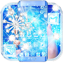 màu xanh lam kim cương long lanh chủ đề APK