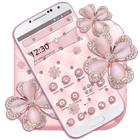 Glittering Pink Diamond Theme icône