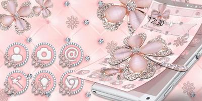 Glittering Pink Diamond Theme capture d'écran 3