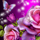 glitter rose wallpaper ikon