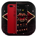 Glitter Red Lips Luxury Theme APK