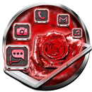 Glitter Red Rose Theme APK