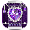 Purple Glitter Violet Diamond Theme