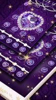 Purple Glitter Violet Diamond Theme screenshot 1