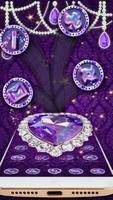 Purple Glitter Violet Diamond Theme screenshot 2