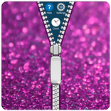 Glitter Zipper Mobile Lock