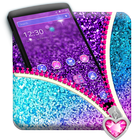 Glitter Zipper Theme icono